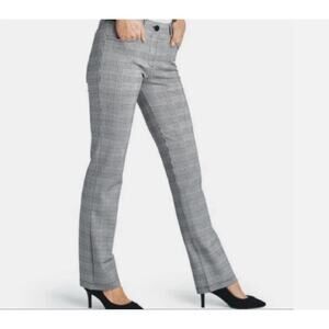 Lauren Ralph Lauren Adelle Black + White Houndstooth Thick Slacks Size 16